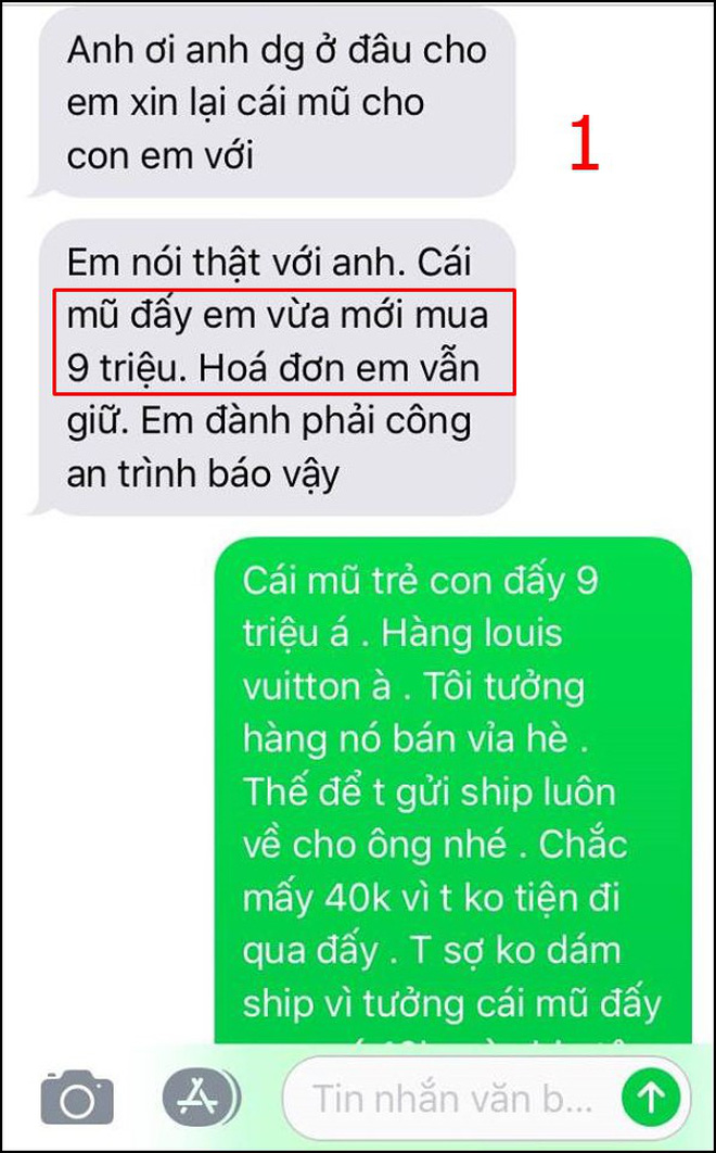 Hành khách để quên mũ của con trên taxi rồi hét giá 9 triệu bắt tài xế ship trả, nếu không sẽ báo công an can thiệp