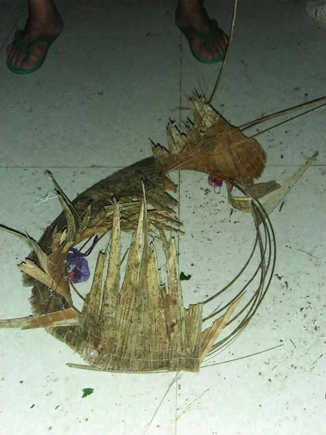 Mẹ bị sét đánh tử vong, hai con thơ đeo khăn tang ngồi cạnh quan tài chờ bố từ Lào trở về