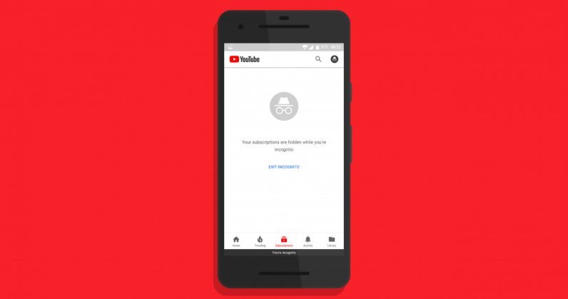 YouTube sắp ra chế độ ẩn danh trên ứng dụng di động YouTube sắp ra chế độ ẩn danh trên ứng dụng di động