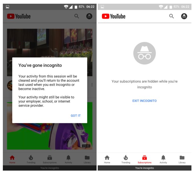 YouTube sắp ra chế độ ẩn danh trên ứng dụng di động