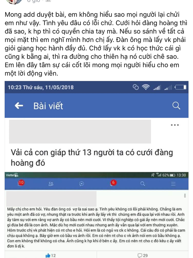 Con giáp thứ 13 cướp chồng người ta còn khóc lóc Em không muốn con mình mất cha, chê bai người vợ học thức kém Con giáp thứ 13 cướp chồng người ta còn khóc lóc Em không muốn con mình mất cha, chê bai người vợ học thức kém