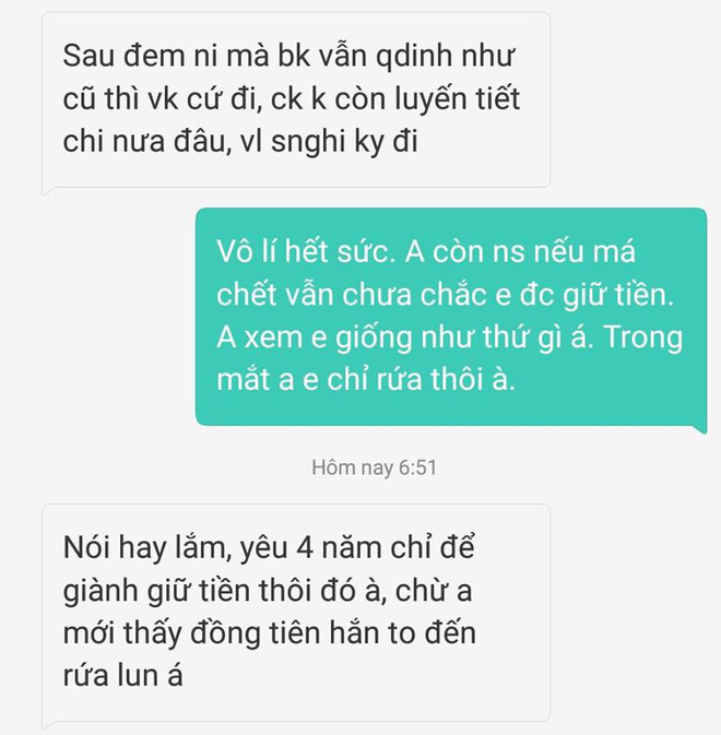Gần đến ngày cưới, chồng giao hẹn 'lấy nhau về tiền lương đưa hết cho mẹ giữ', cô gái chia tay ngay lập tức - 2 Gần đến ngày cưới, chồng giao hẹn 'lấy nhau về tiền lương đưa hết cho mẹ giữ', cô gái chia tay ngay lập tức - 2
