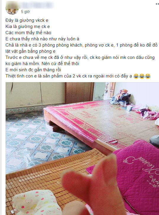 Nhìn chiếc giường mẹ chồng kê sát giường cưới vợ chồng son, bao người thắc mắc: Họ đã tạo ra con bằng cách nào?