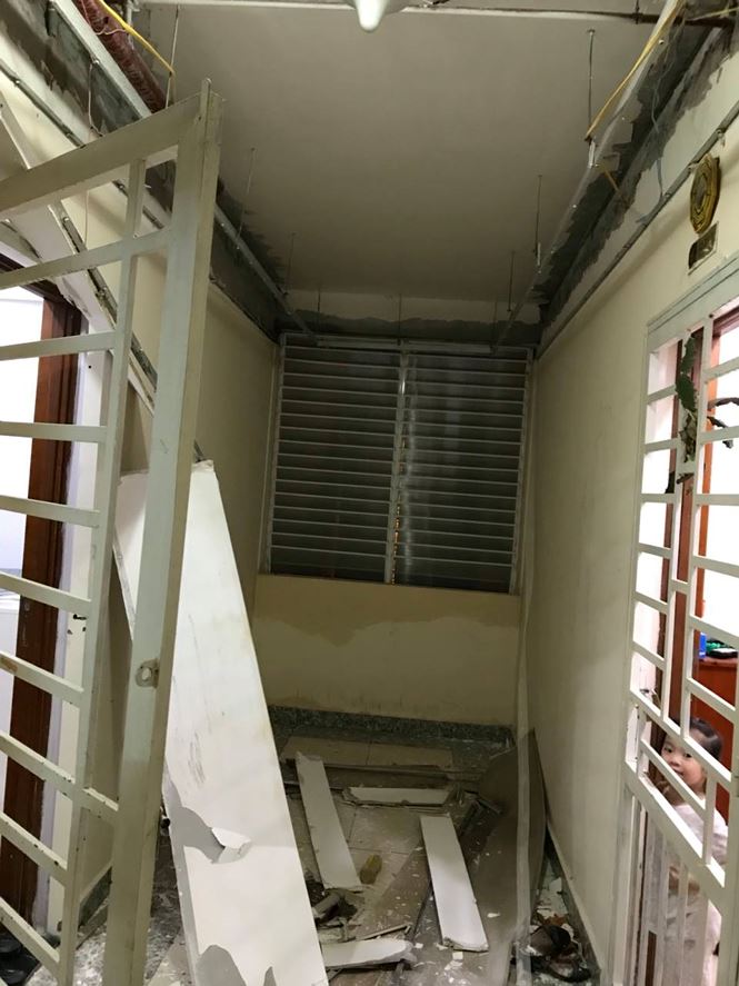 Sập trần thạch cao chung cư ở Sài Gòn, nhiều hộ dân hoảng loạn