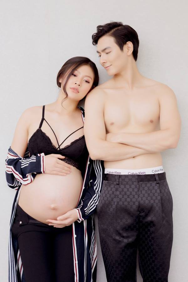 Cận ngày sinh nở, Chúng Huyền Thanh cùng ông xã Jay Quân khoe bộ ảnh bán nude nóng bỏng Cận ngày sinh nở, Chúng Huyền Thanh cùng ông xã Jay Quân khoe bộ ảnh bán nude nóng bỏng