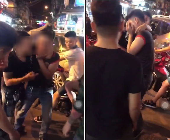 Nam thanh niên bị túm tóc, đánh ghen túi bụi giữa phố vì dám thả thính phụ nữ đã có chồng
