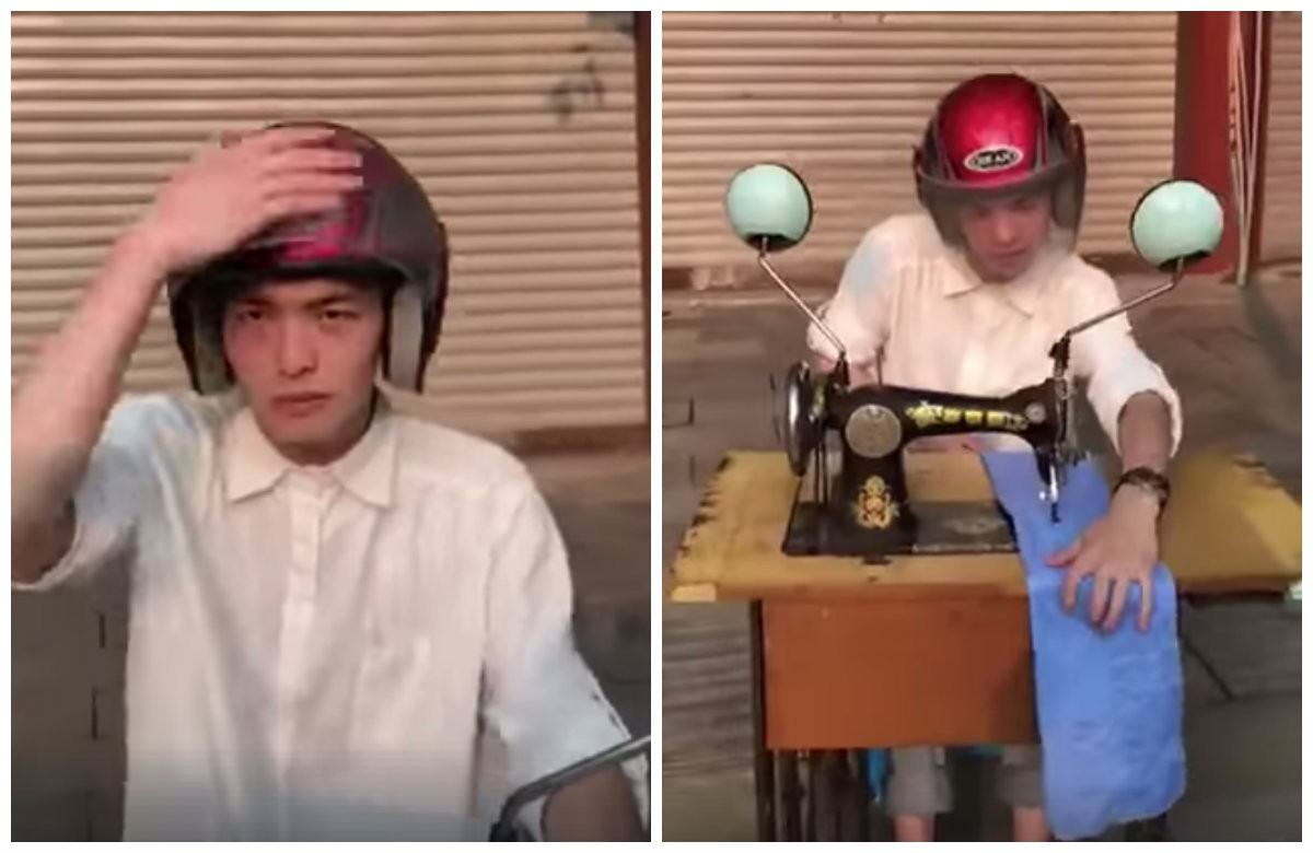 Khi bạn muốn làm cậu bé đua xe nhưng mẹ lại bắt đi sửa đồ dạo và đây là cách giải quyết