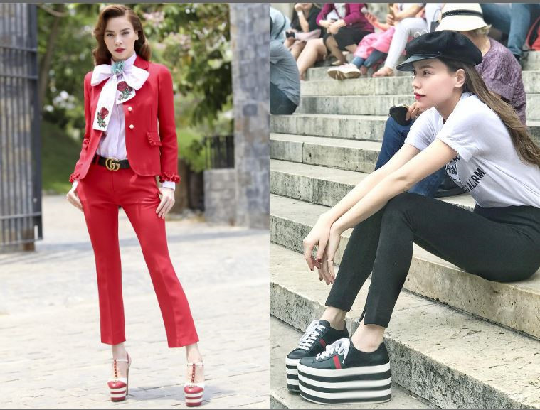 Nhã Phương nhập hội diện giày 20 cm cùng dàn mỹ nhân Việt