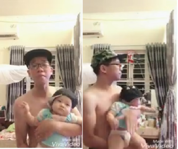 Bố trẻ vừa bế con vừa hát rap nịnh vợ gây xôn xao MXH, nghe chuyện hậu trường chị em cũng vui lây