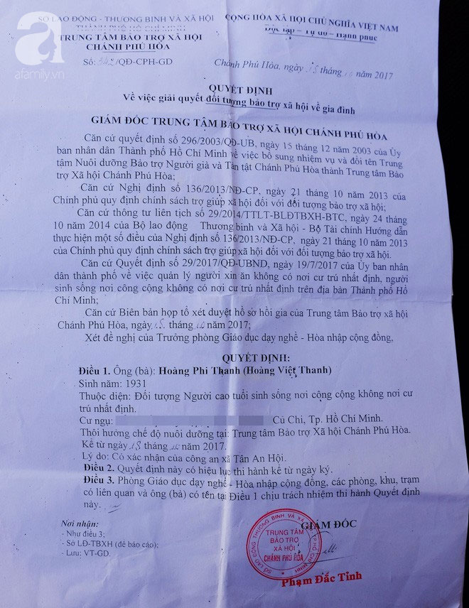 Sự thật chuyện cụ ông nghi bị con bỏ rơi, té chấn thương một mình nằm trong bệnh viện Sài Gòn