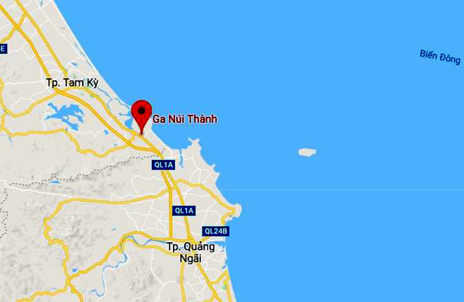 Hai đoàn tàu tông nhau ở Quảng Nam