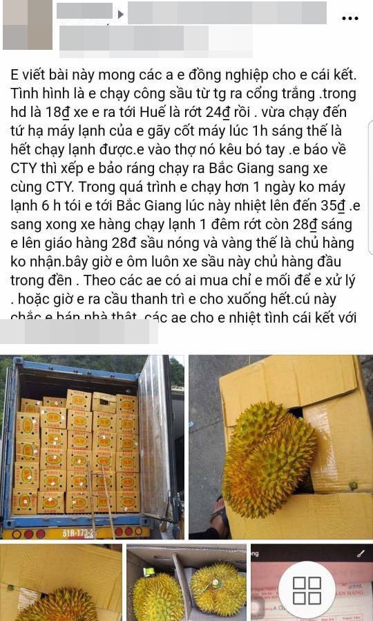 Bỏ tiền giải cứu 17 tấn sầu riêng giữa trưa hè Hà Nội, người mua thất vọng với chất lượng thực tế: Tài xế lên tiếng