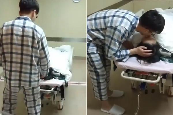 Clip chồng bơ con chạy đến hôn vợ mới sinh khiến mẹ bỉm sữa ngậm ngùi Đẻ vậy mới đáng!