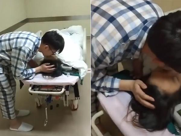 Clip chồng bơ con chạy đến hôn vợ mới sinh khiến mẹ bỉm sữa ngậm ngùi Đẻ vậy mới đáng!