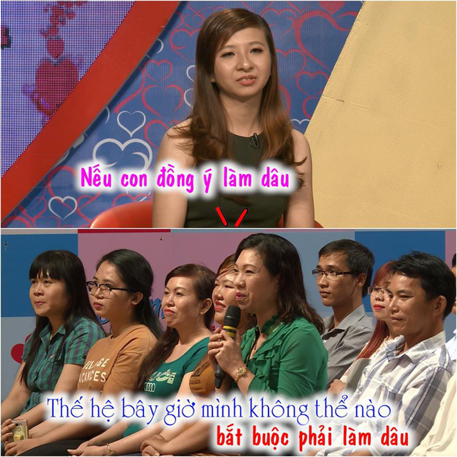 Mẹ chồng nhận được mưa lời khen tại Bạn Muốn Hẹn Hò với phát biểu: Thế hệ bây giờ không thể bắt buộc làm dâu