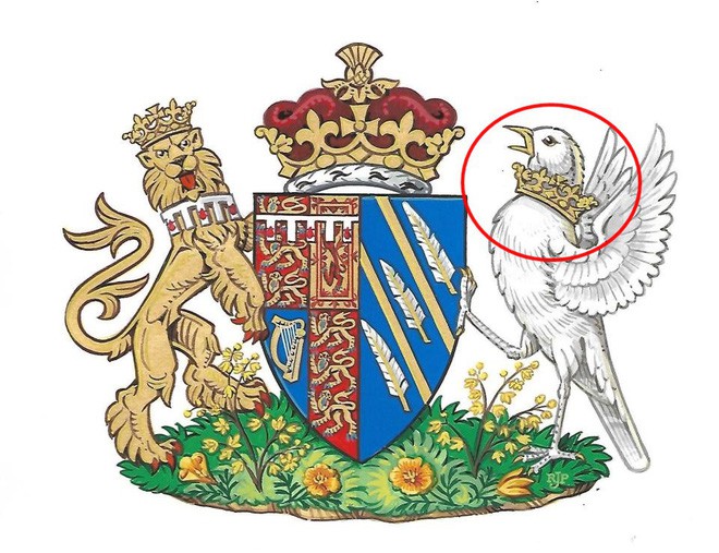 Điểm bất thường trên huy hiệu mới đại diện cho Công nương Meghan khiến nhiều người giật mình