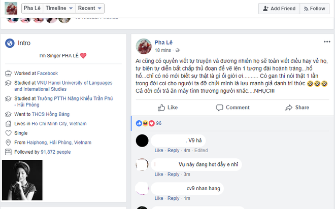 Người tình không thừa nhận Công Vinh ra tự truyện, Pha Lê lập tức đăng đàn đá xoáy? Người tình không thừa nhận Công Vinh ra tự truyện, Pha Lê lập tức đăng đàn đá xoáy?