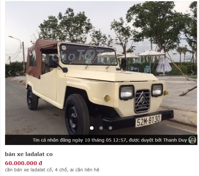 Những chiếc xế cổ rao bán giá rẻ hơn xe máy ở Việt Nam