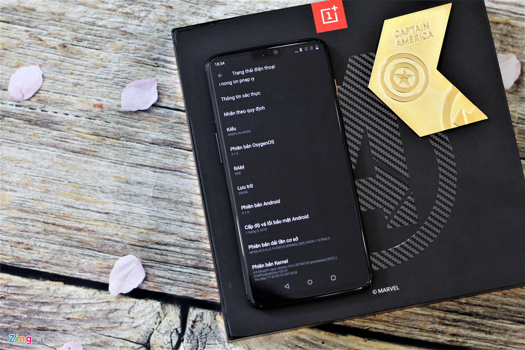 Chi tiết OnePlus 6 phiên bản Avengers đầu tiên về VN