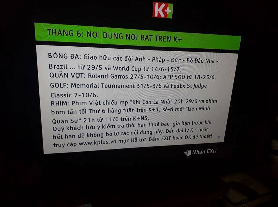 K+ để lộ kế hoạch phát sóng World Cup 2018 ra sao?