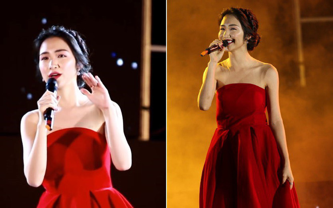 Mặc lại váy cũ, Hòa Minzy đụng hàng bất phân thắng bại với Nhã Phương