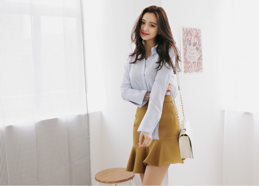 Sơ mi tay chuông - Sự lựa chọn cho các cô nàng mê thời trang Sơ mi tay chuông - Sự lựa chọn cho các cô nàng mê thời trang