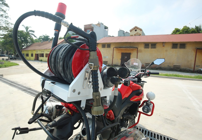 Dàn môtô đặc chủng của cảnh sát chữa cháy Việt Nam