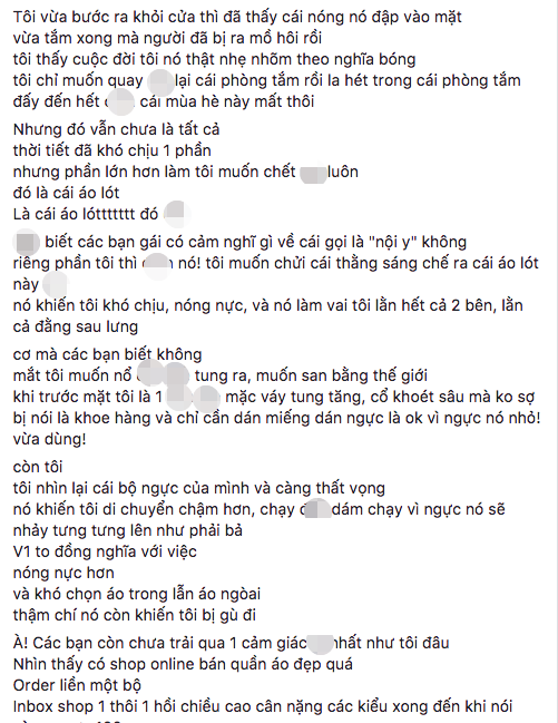 Đắng lòng cô gái ngực khủng bị chủ shop online mắng té tát: Không có áo cho vòng một 100cm, rảnh thì trêu shop khác