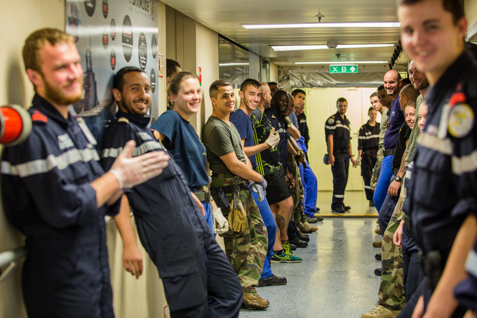 Bên trong tàu sân bay trực thăng Pháp neo đậu tại Bà Rịa - Vũng Tàu