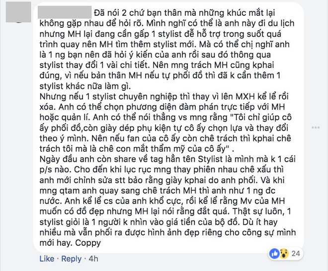 Đăng đàn tố Minh Hằng nhưng chính stylist Travis Nguyễn lại đang bị cư dân mạng ném đá Đăng đàn tố Minh Hằng nhưng chính stylist Travis Nguyễn lại đang bị cư dân mạng ném đá