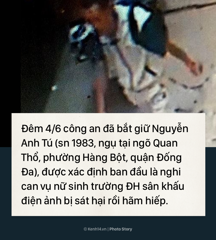 Diễn biến và chân dung nghi phạm máu lạnh sát hại, hãm hiếp nữ sinh trường ĐH Sân khấu điện ảnh