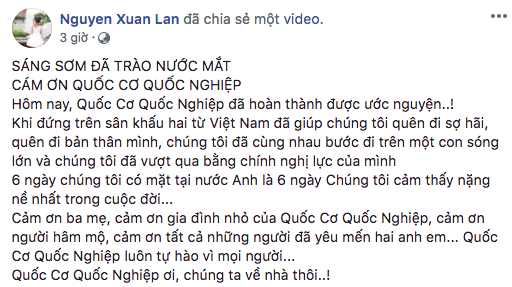 Hàng loạt sao Việt tự hào và xúc động trước màn diễn sinh tử của Quốc Cơ - Quốc Nghiệp tại chung kết Got Talent