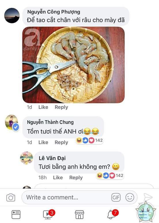 Lầy như fan U23: Tưởng tượng hẳn một kịch bản xoay quanh chuyện thèm ăn tôm để troll các cầu thủ nhà ta Lầy như fan U23: Tưởng tượng hẳn một kịch bản xoay quanh chuyện thèm ăn tôm để troll các cầu thủ nhà ta