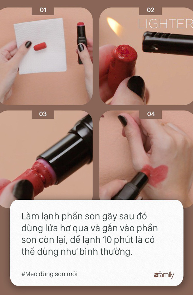Ngày nào cũng dùng son môi mà không biết tới 11 mẹo này thì quả là đáng tiếc