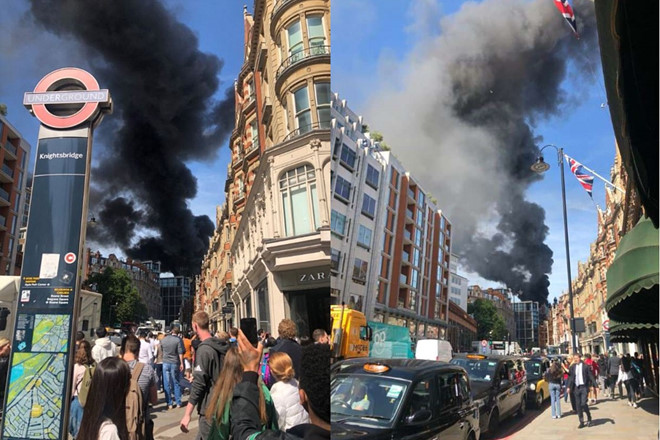 Cháy lớn tại khách sạn hạng sang ở London, 100 lính cứu hỏa có mặt