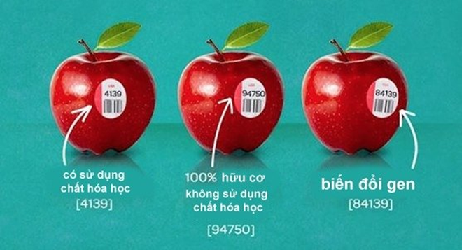 Đừng bao giờ mua trái cây có mã code bắt đầu bằng số 8?