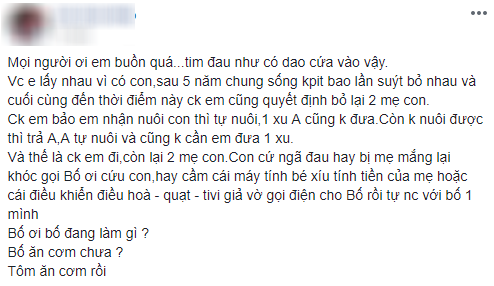Câu chuyện chứng minh rằng vợ chồng ly hôn, con cái sẽ là người thiệt thòi nhất khiến chị em rơi nước mắt
