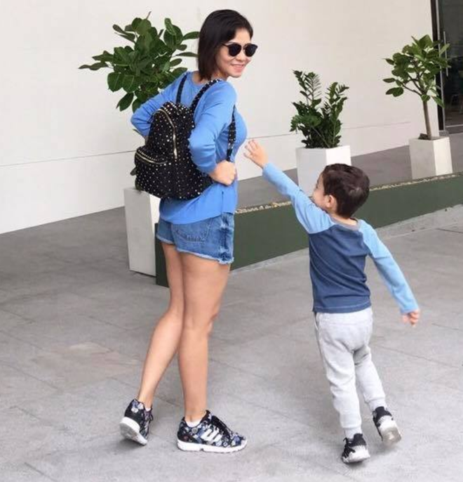 Mới 3 tuổi, con trai Thu Minh đã cao lớn phổng phao bất ngờ