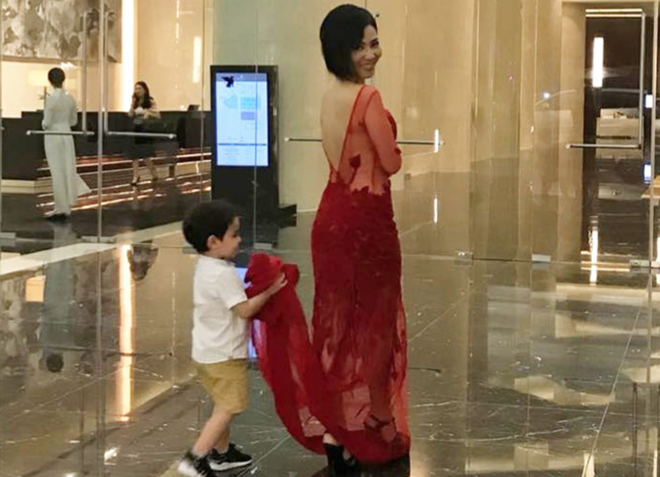 Mới 3 tuổi, con trai Thu Minh đã cao lớn phổng phao bất ngờ