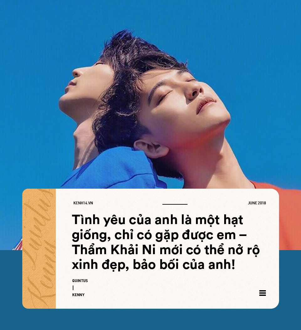 Tuyển tập những câu nói ngọt ngào hơn ngôn tình của cặp đôi đồng tính Quintus và Kenny Tuyển tập những câu nói ngọt ngào hơn ngôn tình của cặp đôi đồng tính Quintus và Kenny