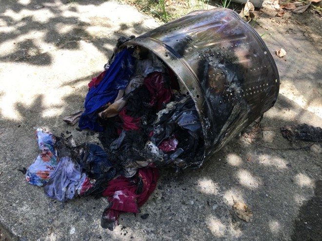 Suýt cháy nhà do... máy giặt quá tải