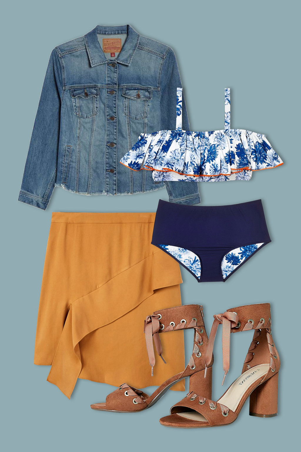 Cách diện áo tắm thành thời trang street style hè cực chất