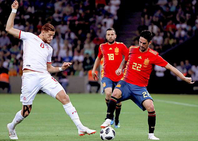 ĐT Tây Ban Nha nhọc nhằn thắng trận 1-0 trước khi dự World Cup