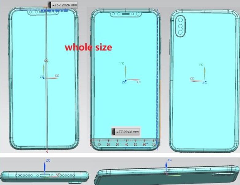 Lộ ảnh mới chứng minh iPhone 2018 có 3 camera