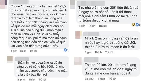 Mẹ trẻ khoe thực đơn 1,5 triệu/tháng cho 4 người lớn, hội chị em đồng loạt ném đá ào ào