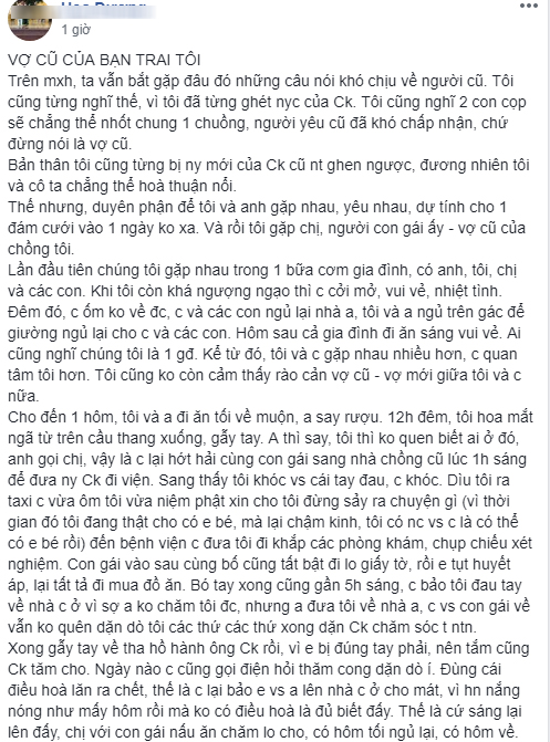 Được vợ cũ của chồng mới chăm sóc như con gái, còn đưa đi khám thai, cô nàng hãnh diện khoe khiến chị em sốc nặng
