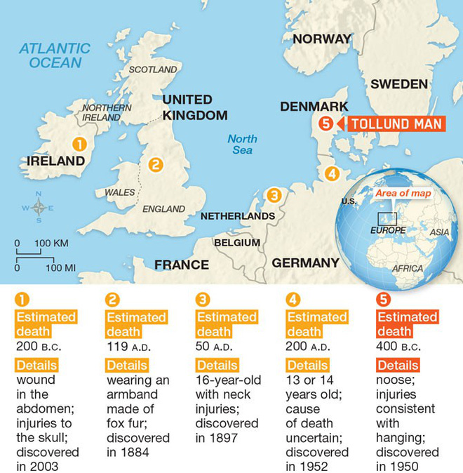Tollund Man - Bí ẩn xác ướp 2.400 năm tuổi vẫn mỉm cười dù bị treo cổ đến chết