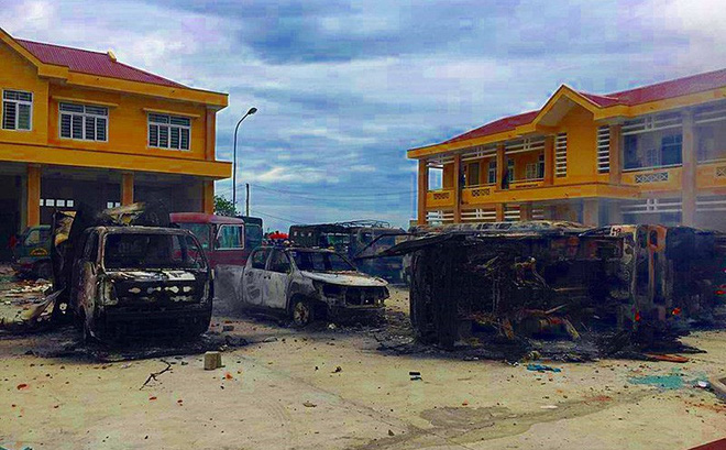 Nhiều người quá khích ném đá và gây rối ở Bình Thuận khai được cho tiền