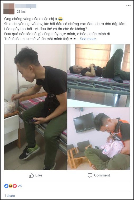 Cười rụng tim chuyện chồng vụng đưa vợ đi đẻ - Thương vợ, anh chồng luống cuống: Vợ đau lắm không? Hay thôi về đi, không đẻ nữa