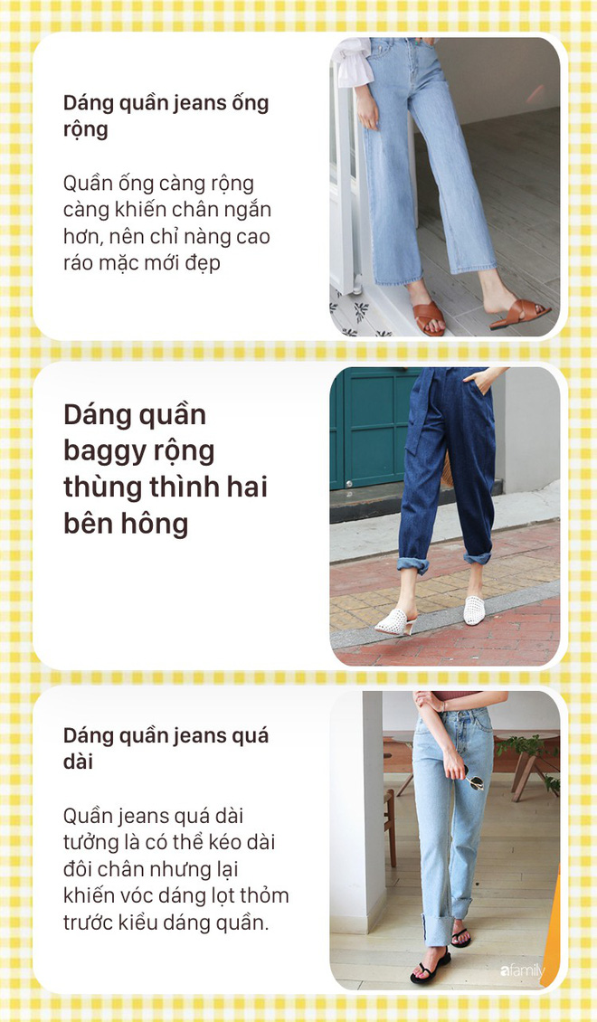 Nàng nào chân ngắn thử ngay mấy dáng quần jeans này, nhìn cao thêm cả chục phân chứ chẳng ít Nàng nào chân ngắn thử ngay mấy dáng quần jeans này, nhìn cao thêm cả chục phân chứ chẳng ít